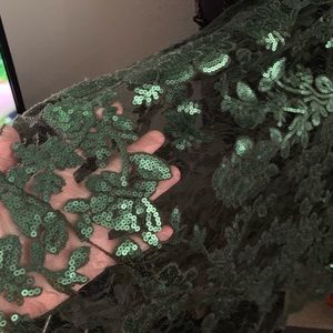 Dress the Population lace and sequin midi dress